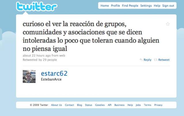 El caso Esteban Arce: acciones y reacciones en Twitter